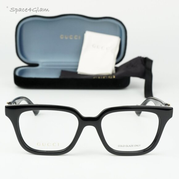 BRAND NEW Gucci GG1536O 001 Black Square Women Eyeglasses GG 1536O - Picture 4 of 11